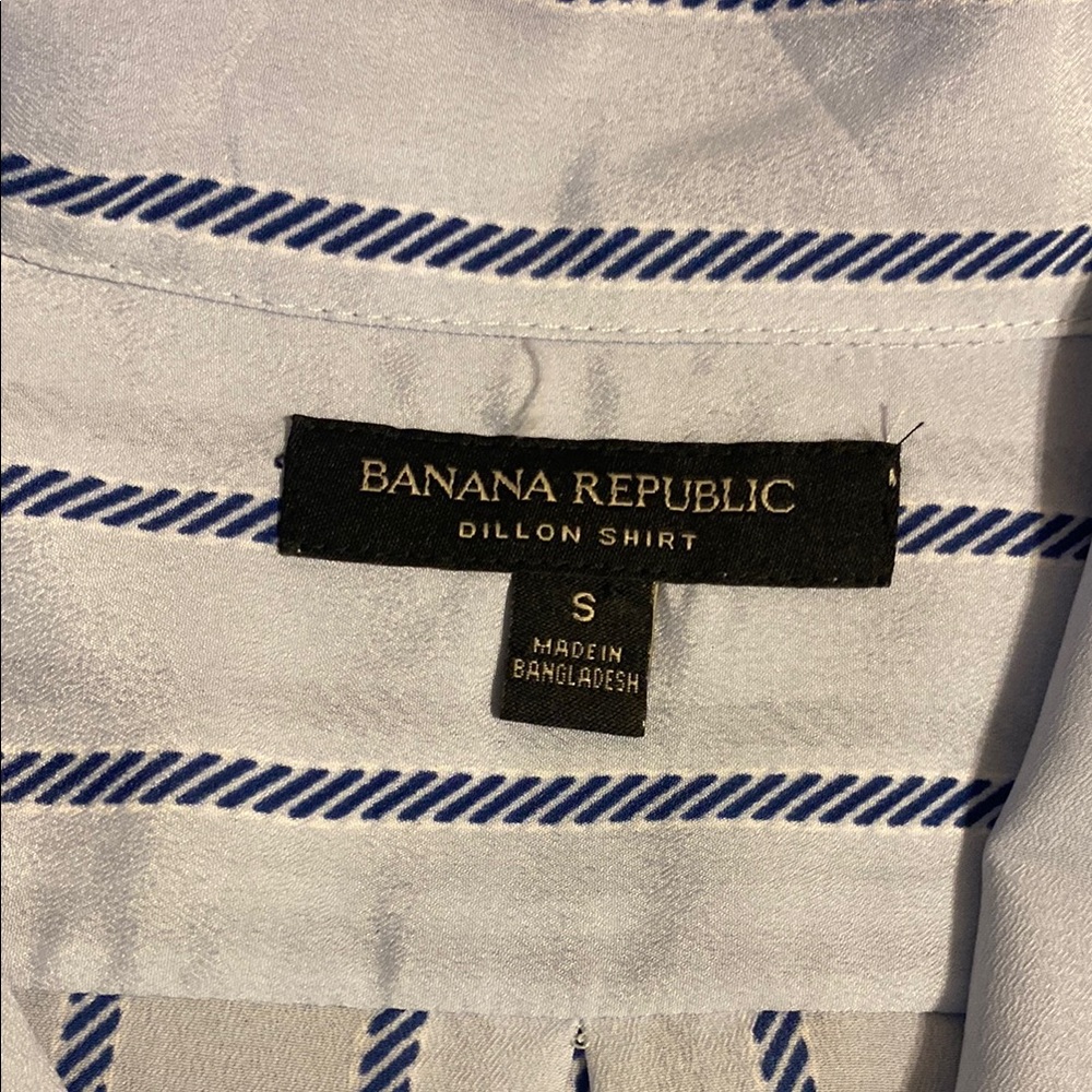 Striped Blue and White Women's Dillons Shirt - Picture 8 of 10